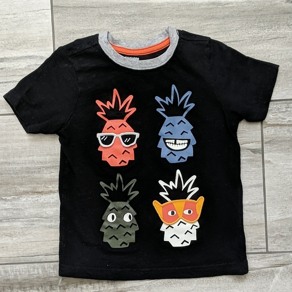 Gymboree Black Pineapple Toddler Tee
